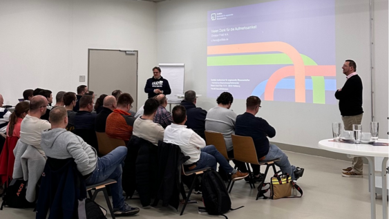 Vortragende und Teilnehmende des Fachtags an der Fakultät Gesundheitswesen