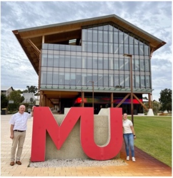 Prof. Rogmann und Frau Zappel Murdoch Campus