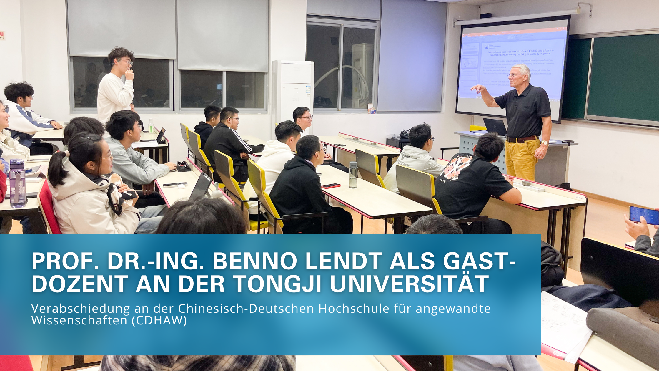 Prof. Dr.-Ing Lendt in China