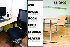 Wir haben noch freie Studienplätze