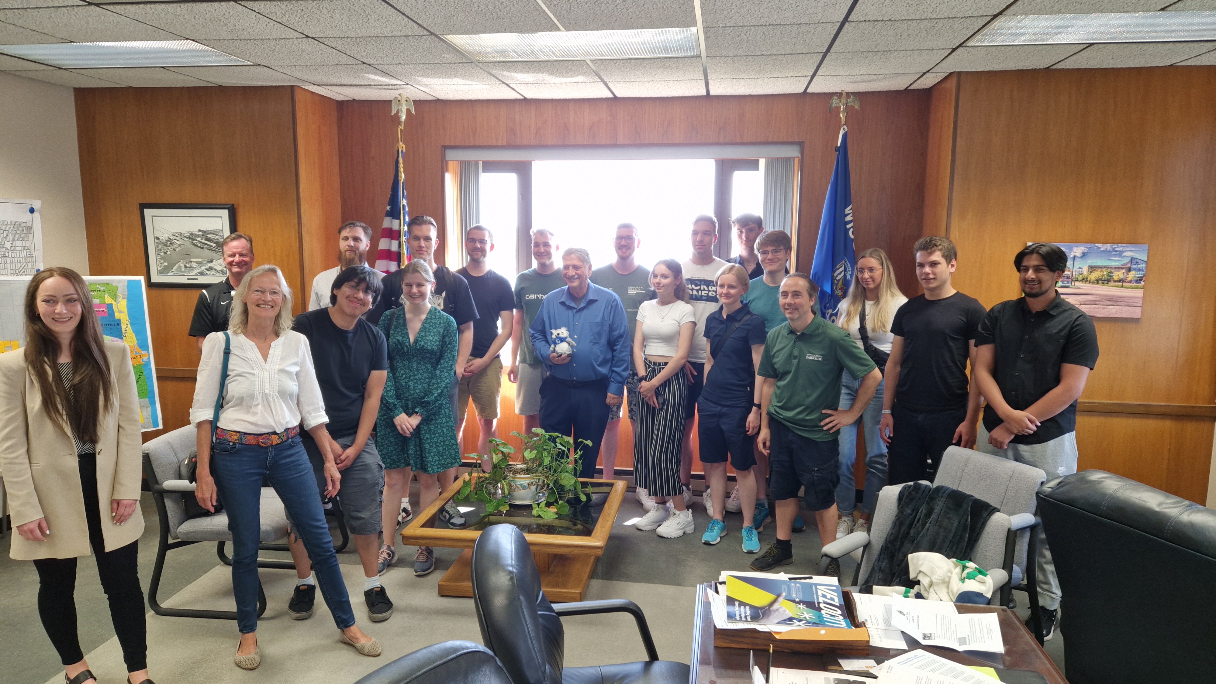 Empfang bei Bürgermeister Antamaranian von Kenosha, der Partnerstadt von Wolfenbüttel