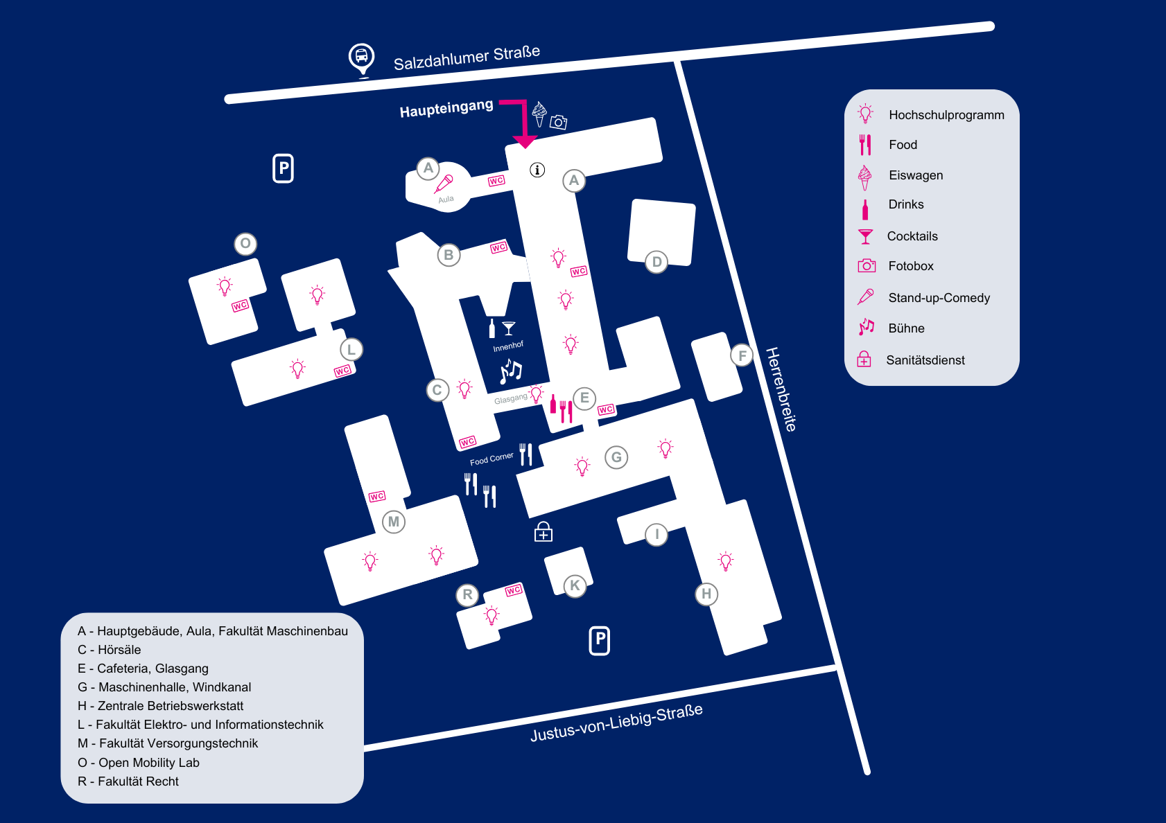 Campustag Lageplan A1
